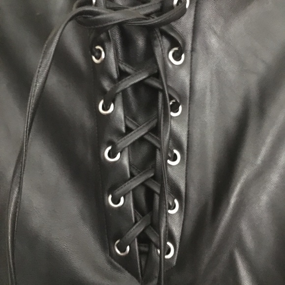 Dollskill faux leather immortal menace flare pants - Picture 6 of 7